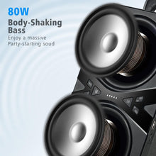 Load image into Gallery viewer, Portable Bluetooth Speaker with Rich Bass, Wood Enclosure &amp; Long Battery Life