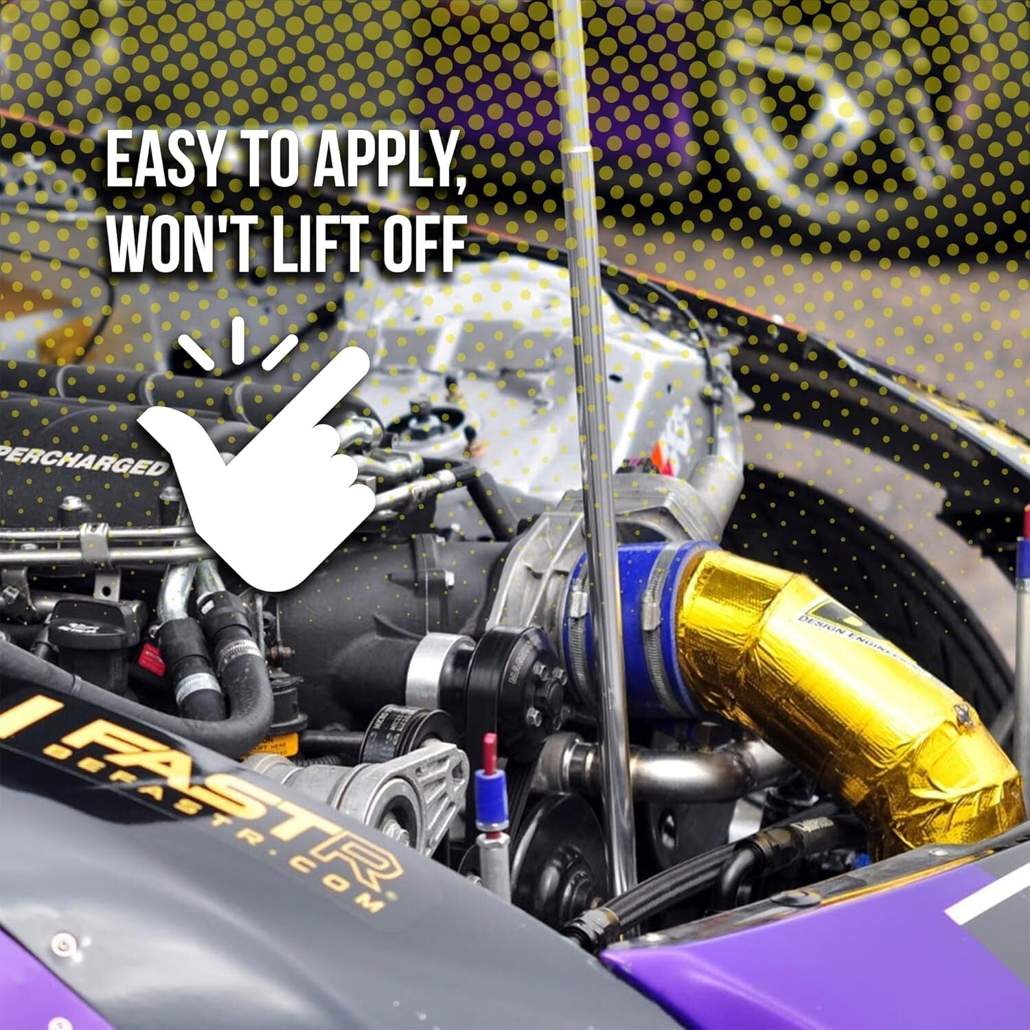 Durable Reflective Heat Barrier Tape 2" x 15' - Protect Sensitive Vehicle Parts