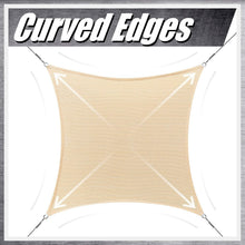 Load image into Gallery viewer, Elegant 14' x 16' Beige Shade Sail - Double Reinforced with 95% UV Blockage