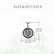 Load image into Gallery viewer, Sterling Silver Saint Sebastian Necklace - Religious Amulet for Both Men &amp; Women