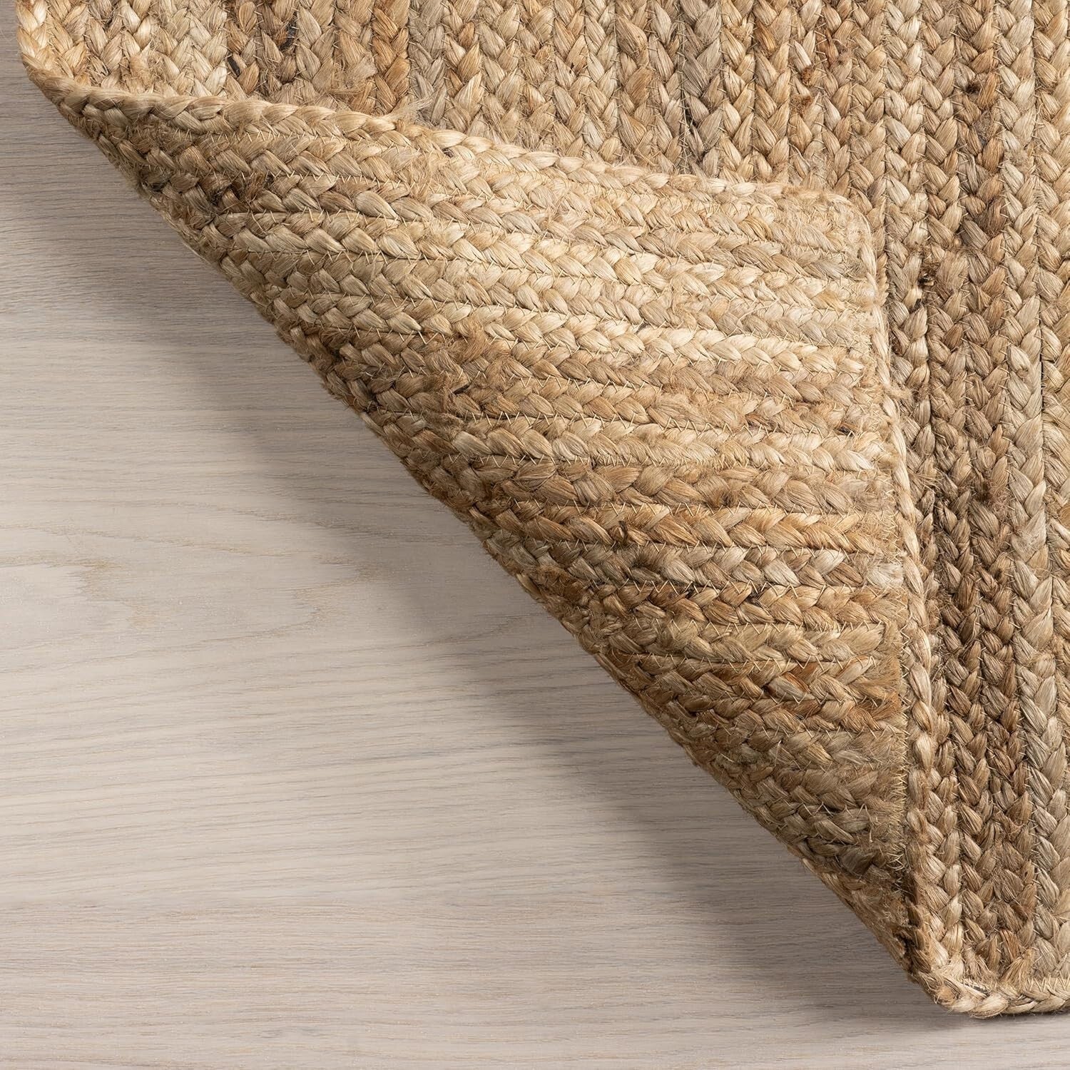 Durable 2x6 Natural Fiber Jute Runner Rug - Ideal for High Traffic Areas