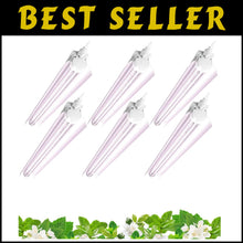 Load image into Gallery viewer, Super Bright 2FT T8 Grow Lights with V-Shaped Reflector for Home Indoor Greenery