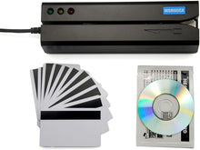 Load image into Gallery viewer, Compact USB Card Reader Writer 3 Tracks - Durable Encoder with 20 Blank Cards