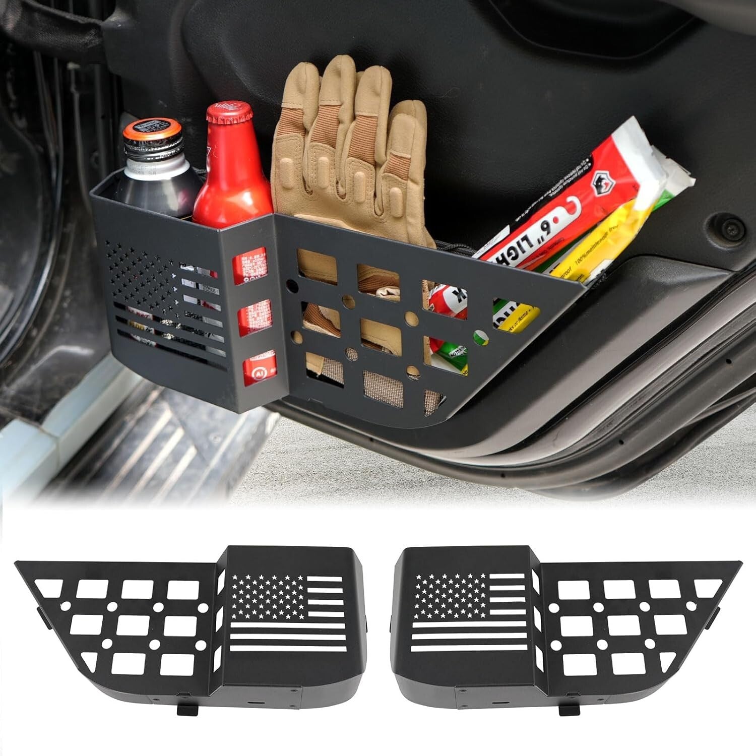 Upgrade Your Jeep: Molle Panel Rear Door Storage Box for Wrangler JL (2018-2024)