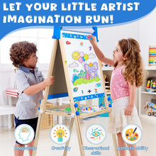 Load image into Gallery viewer, Fun &amp; Sturdy Height-Adjustable Easel - Ideal for Little Artists Aged 4-10