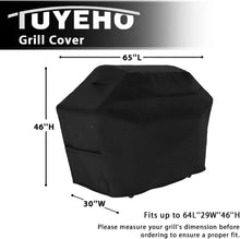 Load image into Gallery viewer, Ergonomic Heavy Duty BBQ Cover 65x30x46 - Secure Fit with Lifetime Warranty