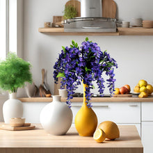 Load image into Gallery viewer, Vibrant Wisteria Hanging Flowers Set of 2 - Perfect for Weddings &amp; Memorial Days