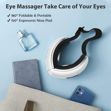 Load image into Gallery viewer, Bluetooth Eye Massager with Heat &amp; Cooling – Relieve Migraines &amp; Dark Circles