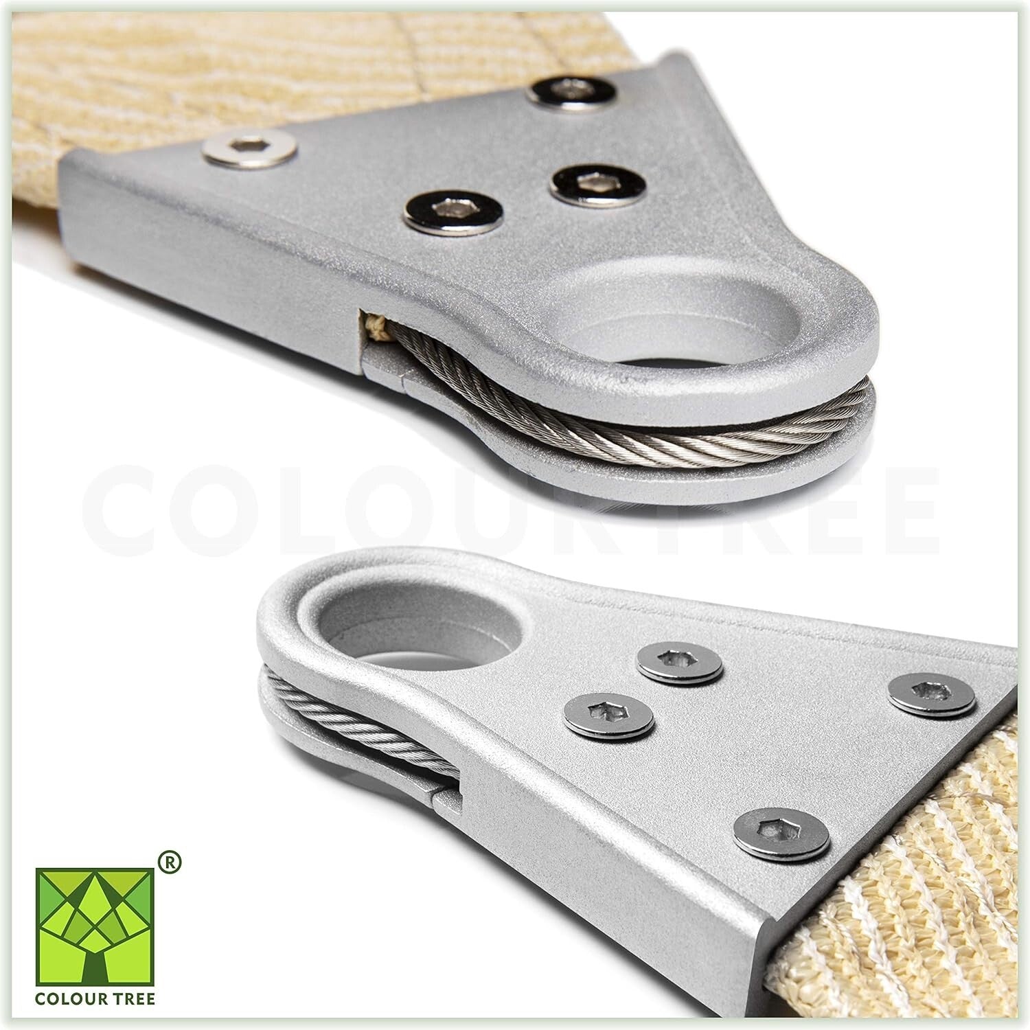 Premium 260 GSM Triangle Sun Shade Sail with Reinforced Corners - UV Resistant