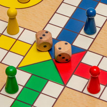 Load image into Gallery viewer, Timeless 2-in-1 Reversible Game Board: Snakes &amp; Ladders, Ludo - 11.3 Inches