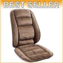 Load image into Gallery viewer, Polyester Cotton Lumbar Support &amp; Seat Cushion for Back Pain Relief - Large Size