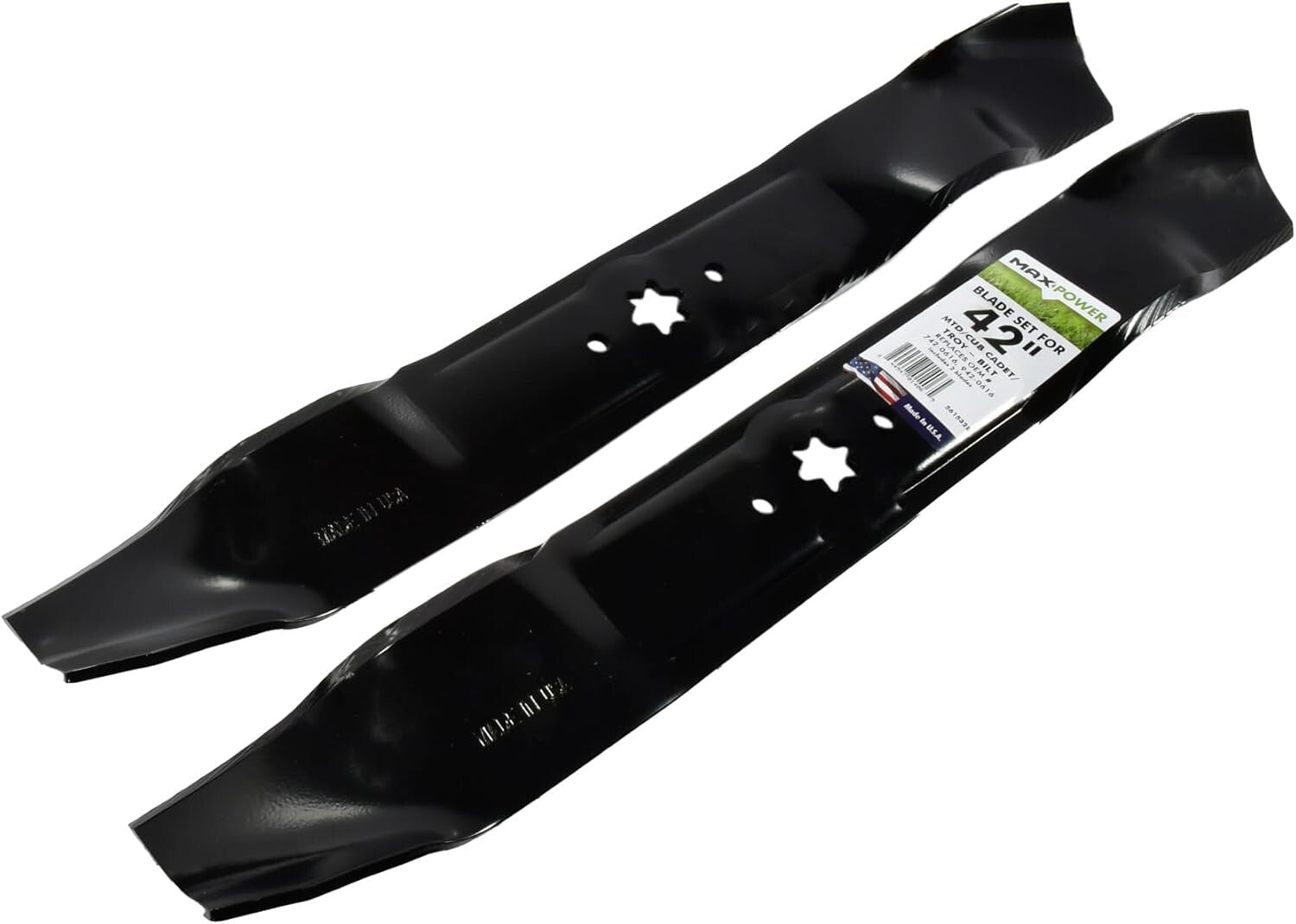 2-Blade Mulching Set for 42-Inch MTD/Cub Cadet/Troy-Bilt Mowers, OEM Compatible