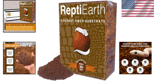 Fluffy Coconut Fiber Bedding 36 Quart for Bioactive Terrariums and Reptiles