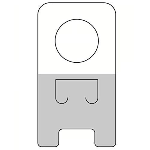 1000 Premium Clear Retail Hang Tabs - Easy Application, Ideal for Merchandising