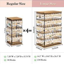 Load image into Gallery viewer, Large Rustic Earring Rack 26" H with 5-Tier Design - Ideal for Selling Jewelry