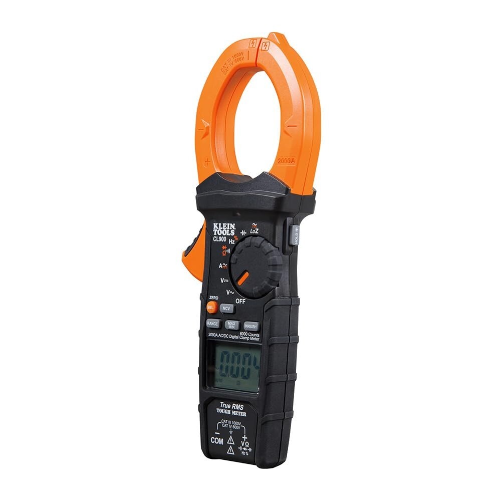 Versatile Digital Clamp Meter with True RMS and Auto-Ranging, 2000A Capacity