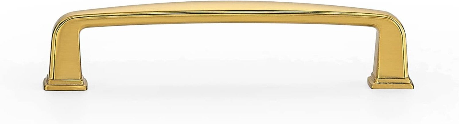 20 Brushed Brass Cabinet Handles - 3-3/4 Inch Pulls for Elegant Kitchen Upgrades