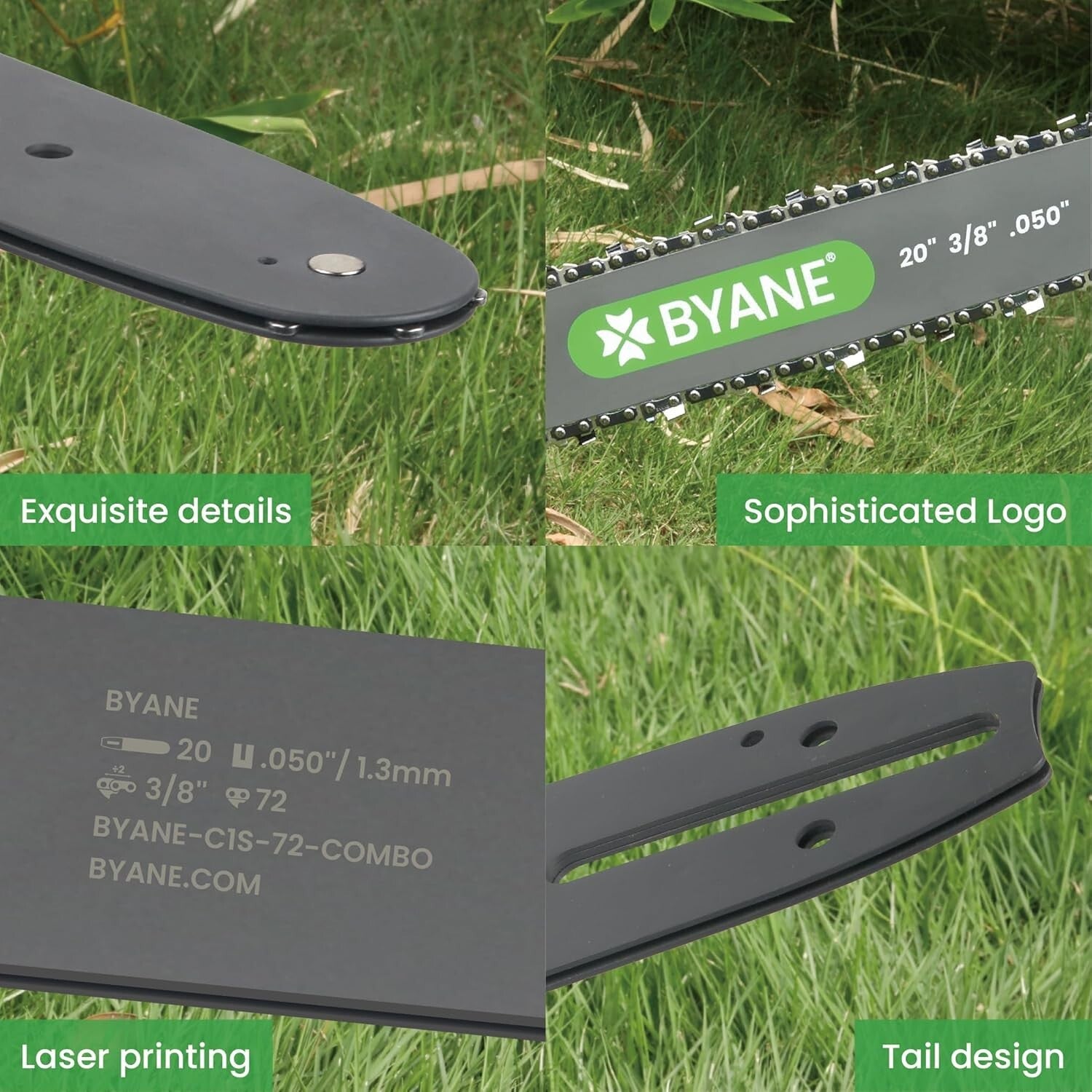 20-Inch Chainsaw Bar & Chain Combo - Fits Husqvarna, Poulan & More