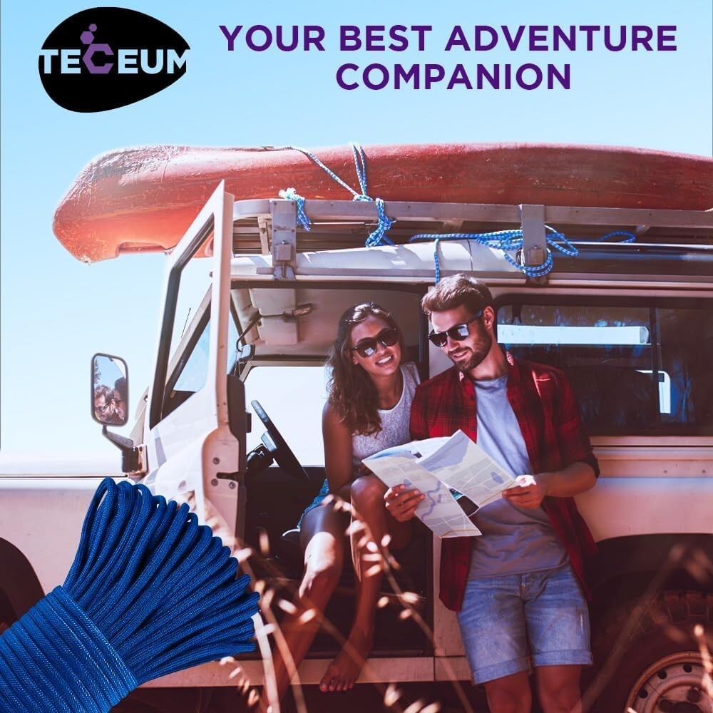 Survival-Grade 1000ft Nylon Rope - Perfect for Outdoor Gear & Craft Projects