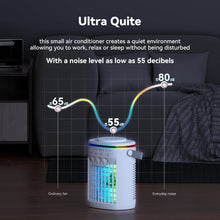 Load image into Gallery viewer, Portable 4-in-1 Air Conditioner &amp; Humidifier with Remote Control - 1000ml Tank