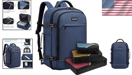 17-Inch Laptop Travel Backpack with Packing Cubes - Perfect for Weekend Getaways