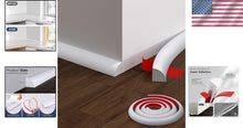 Load image into Gallery viewer, Flexible 158 Inch Rubber Peel and Stick Quarter Round Molding - Waterproof Trim