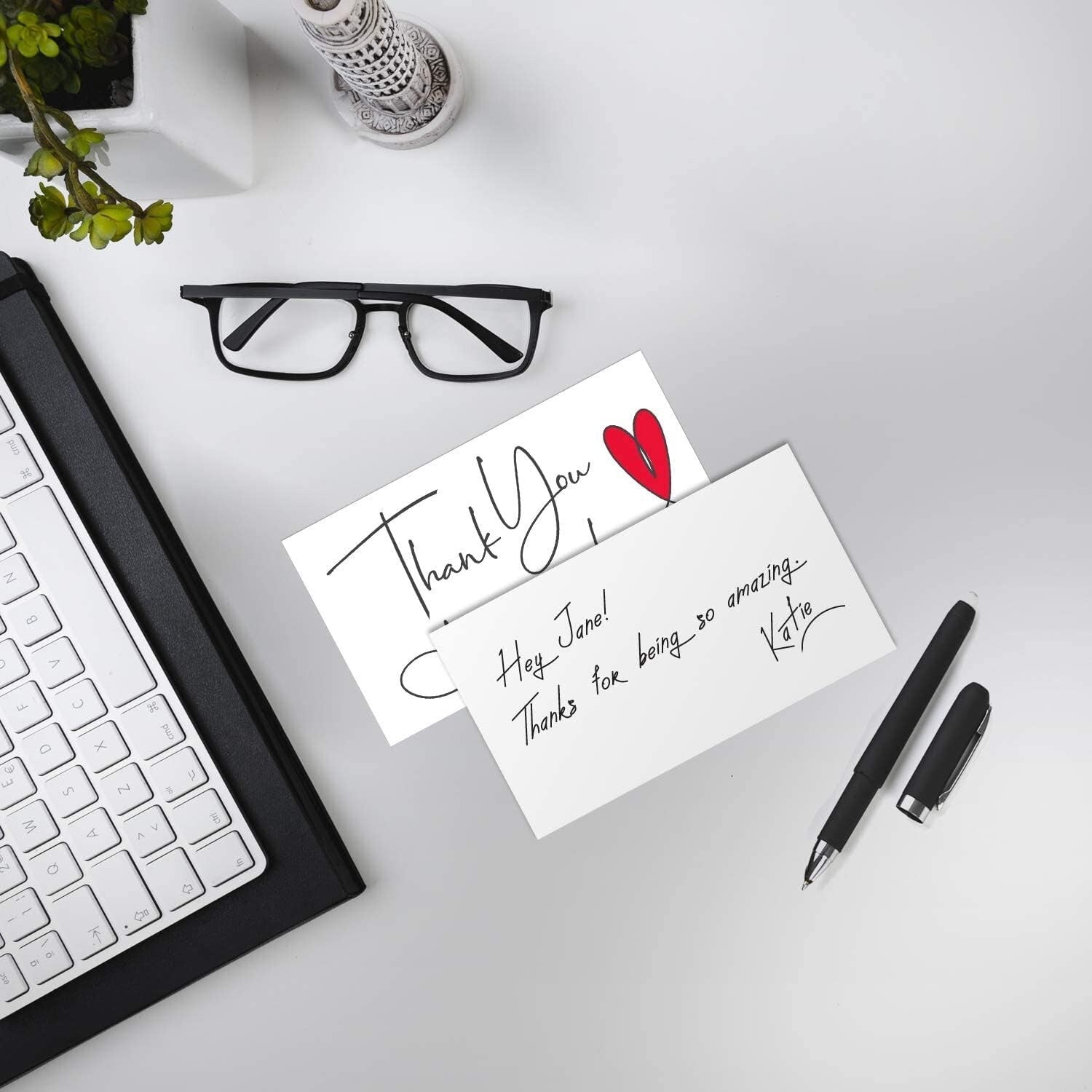 Bulk 1200 Thank You Purchase Cards | Premium Matte Finish | Small Biz Essential