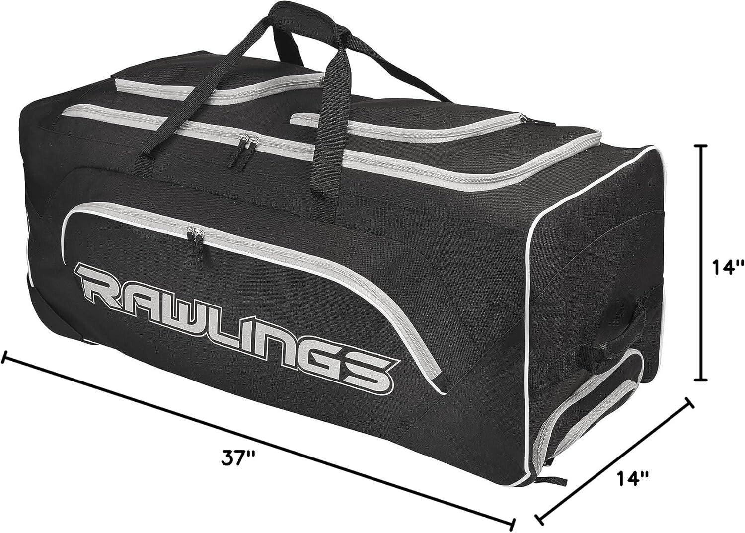 YADI Wheeled Catcher's Bag for Baseball & Softball - 37