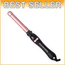 Load image into Gallery viewer, B1 Automatic 1" Ceramic Curling Iron - Travel-Friendly with Midnight Rose Design