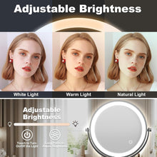 Load image into Gallery viewer, Portable Height Adjustable LED Makeup Mirror - Perfect for Travel &amp; Home Use