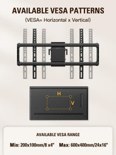 Load image into Gallery viewer, Durable TV Wall Mount for 42-86" TVs - Easy Install, Centering &amp; Glare Reduction