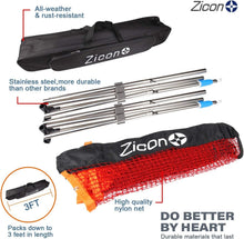 Load image into Gallery viewer, Adjustable Portable Tennis Net Set - Stainless Steel Poles for Multiple Sports
