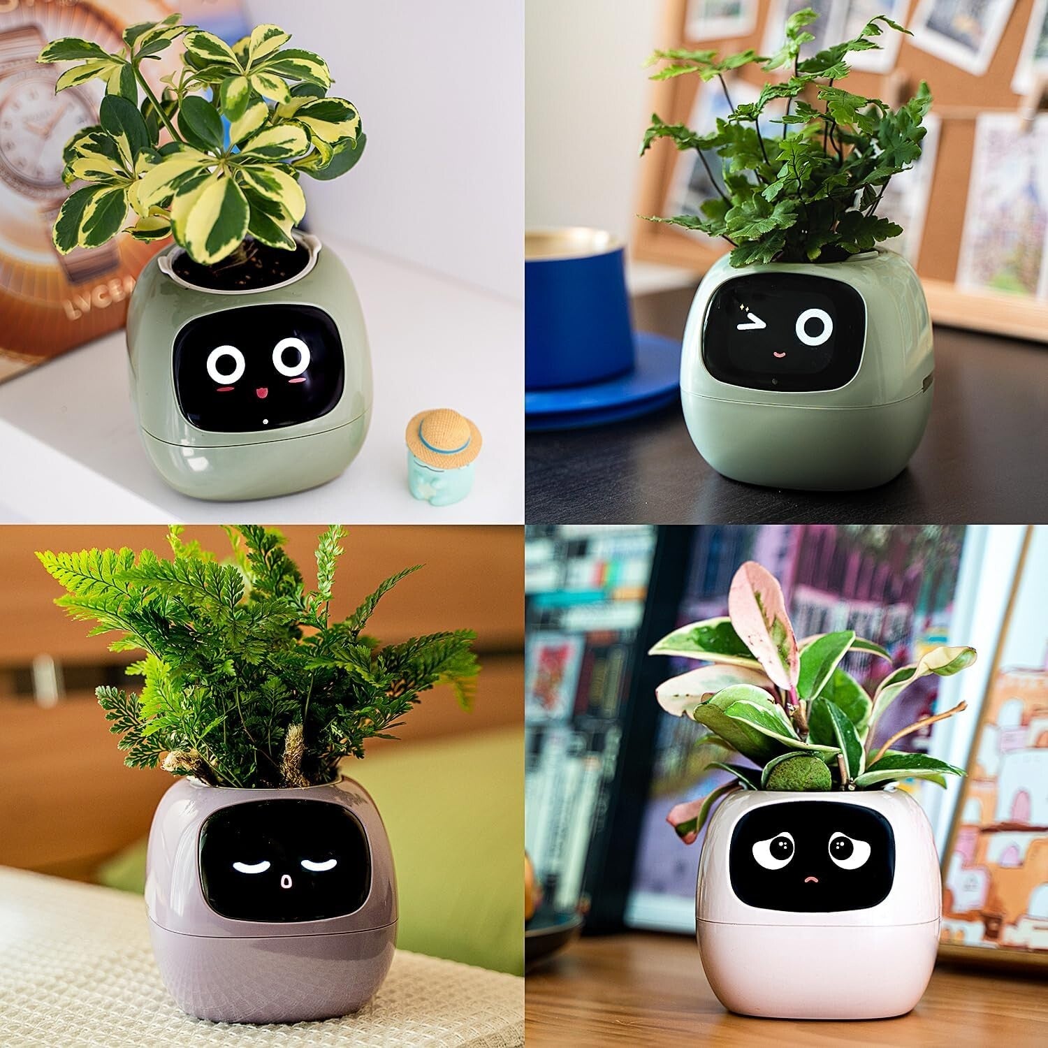 Lightweight AI Flowerpot with Gesture Interaction Features – Perfect Gift!