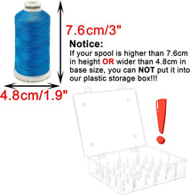 Load image into Gallery viewer, Superb Visibility Stackable Thread Storage Boxes - 2 Pack for Embroidery