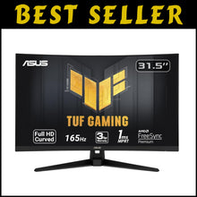 Load image into Gallery viewer, 32-Inch Full HD Curved Monitor with 165Hz Refresh Rate for Ultimate Gaming