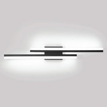 Load image into Gallery viewer, Stylish 32-Inch Black LED Vanity Light - Indoor Bathroom Lighting Solution