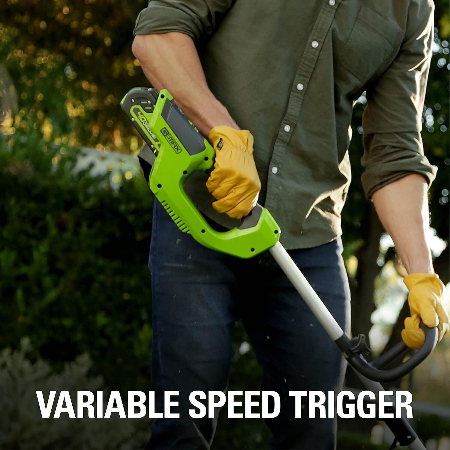 Battery Powered 12" String Trimmer with 2.0Ah Battery - Easy Lawn Maintenance