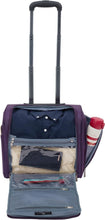 Load image into Gallery viewer, Lightweight 15-Inch Underseater Luggage with USB Charger - Purple Travel Bag