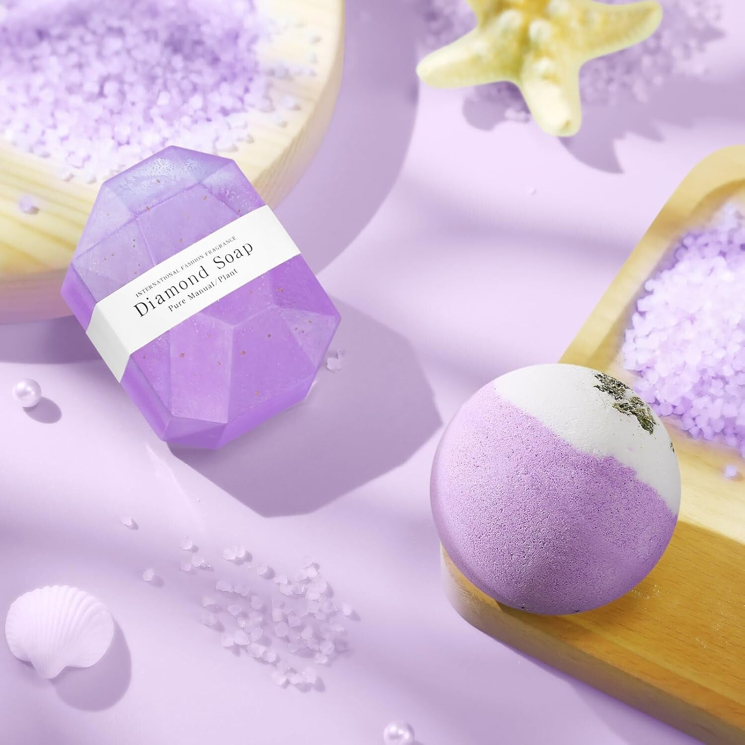 Lavender Scented Relaxation Spa Gift Basket Set for Women – Birthday & Self Care