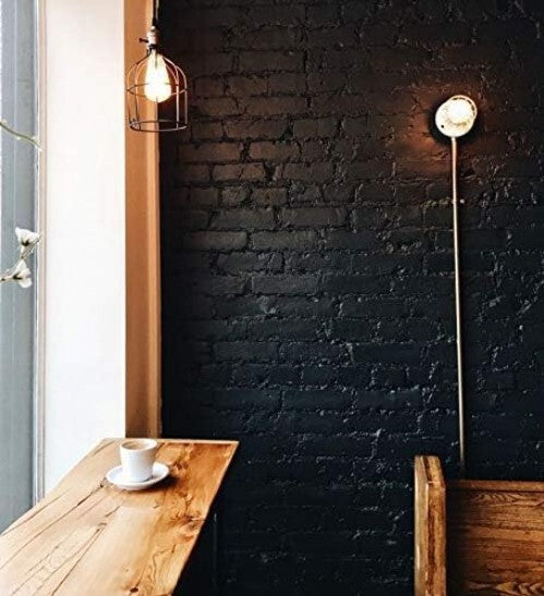 Non-Toxic Matte Black Paint - 1L Durable Formula for Furniture & Interior Use