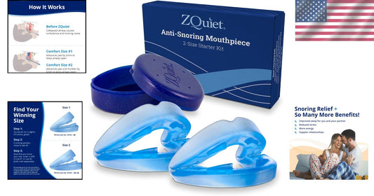Effective Anti-Snoring Mouthpiece - Flexible Design with Storage Case Included