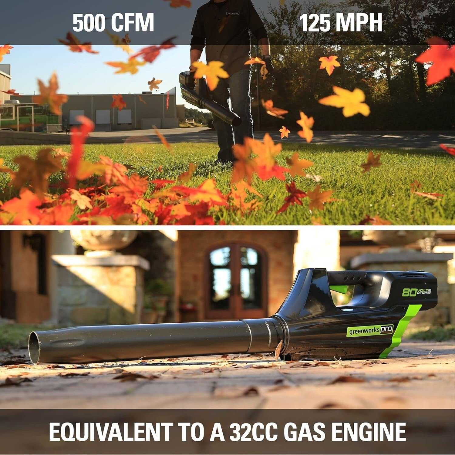 Pro 80V Brushless Cordless String Trimmer & Leaf Blower Combo - 2Ah Included