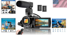 Load image into Gallery viewer, Digital Camcorder with 3'' Screen &amp; Dual Batteries - Perfect for Beginners