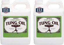 Load image into Gallery viewer, Premium 100% Pure Tung Oil - Food Safe Waterproof Wood Finish, 2 Pack 32 Fl Oz