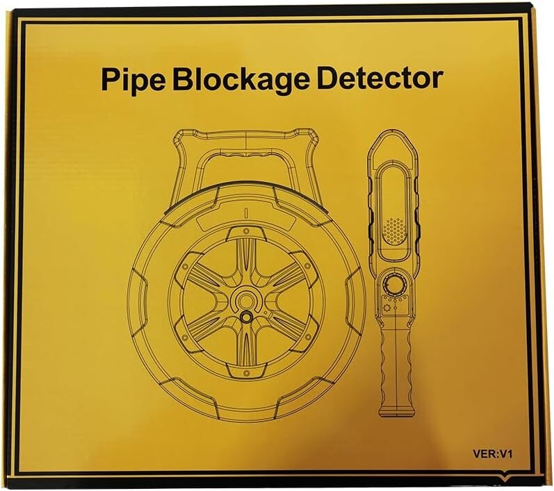 Professional Wireless Pipe Locator with Waterproof Probe - 4.44 lbs & Compact