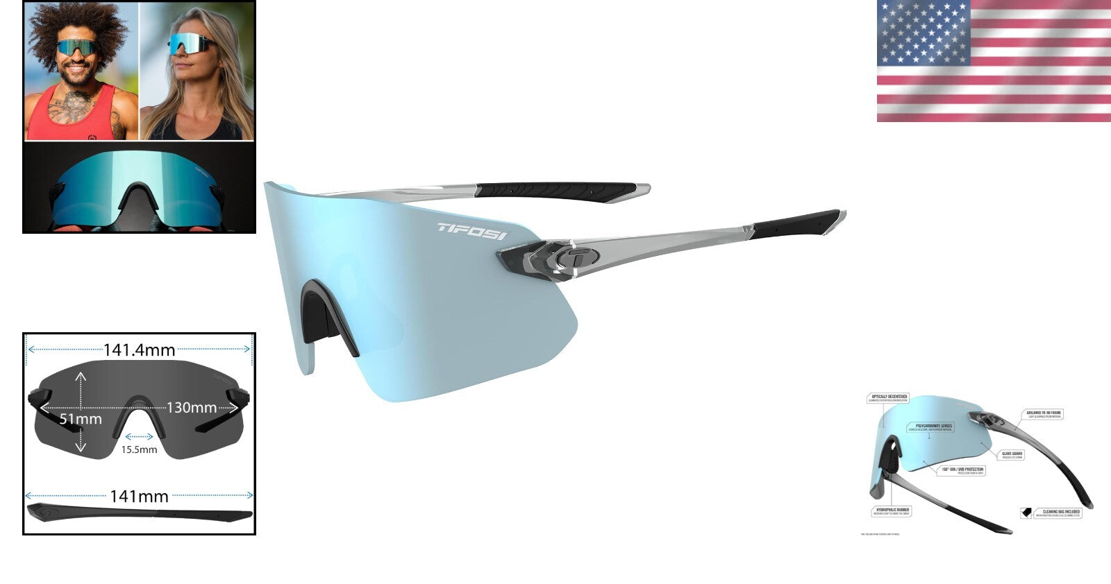 Ultra-Lightweight Vogel SL Sunglasses - Rimless UV Shield for Sports Enthusiasts