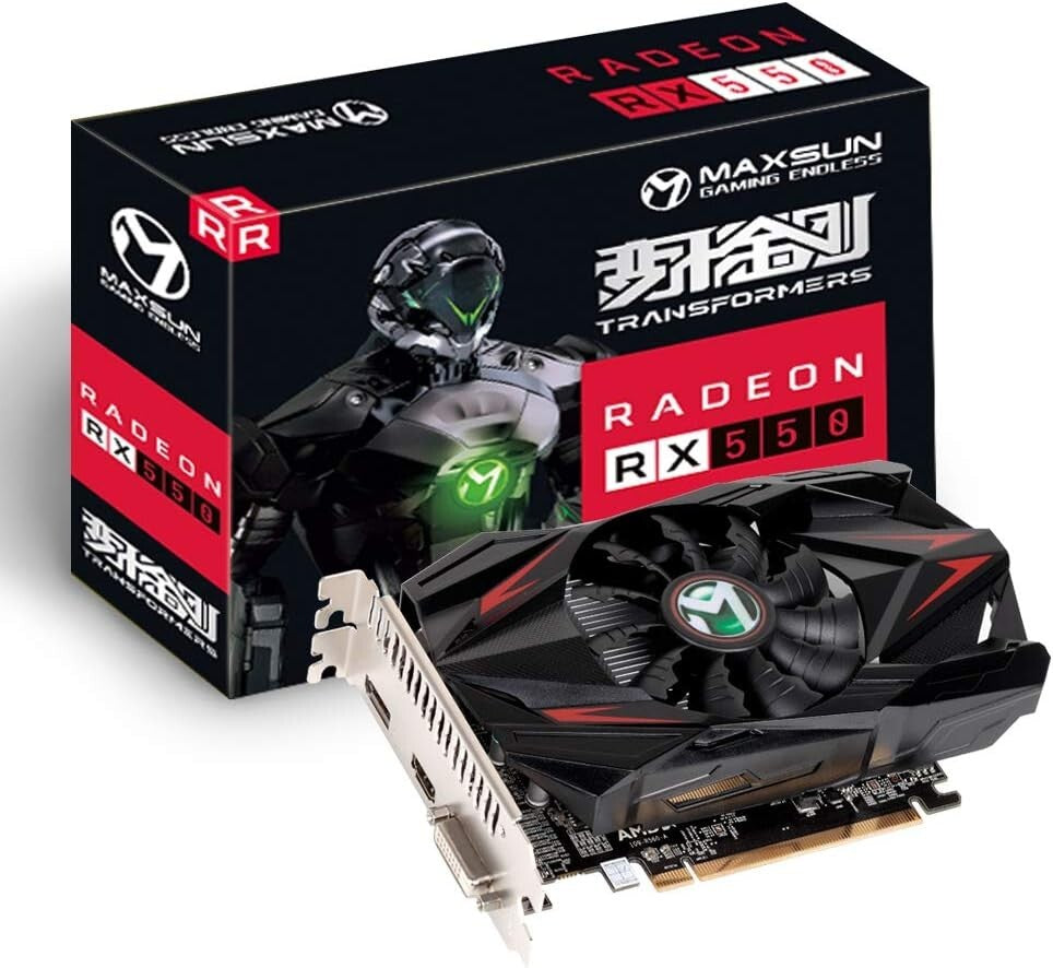 Efficient 4GB GDDR5 Graphics Card with DirectX 12 Support for Gaming & Editing