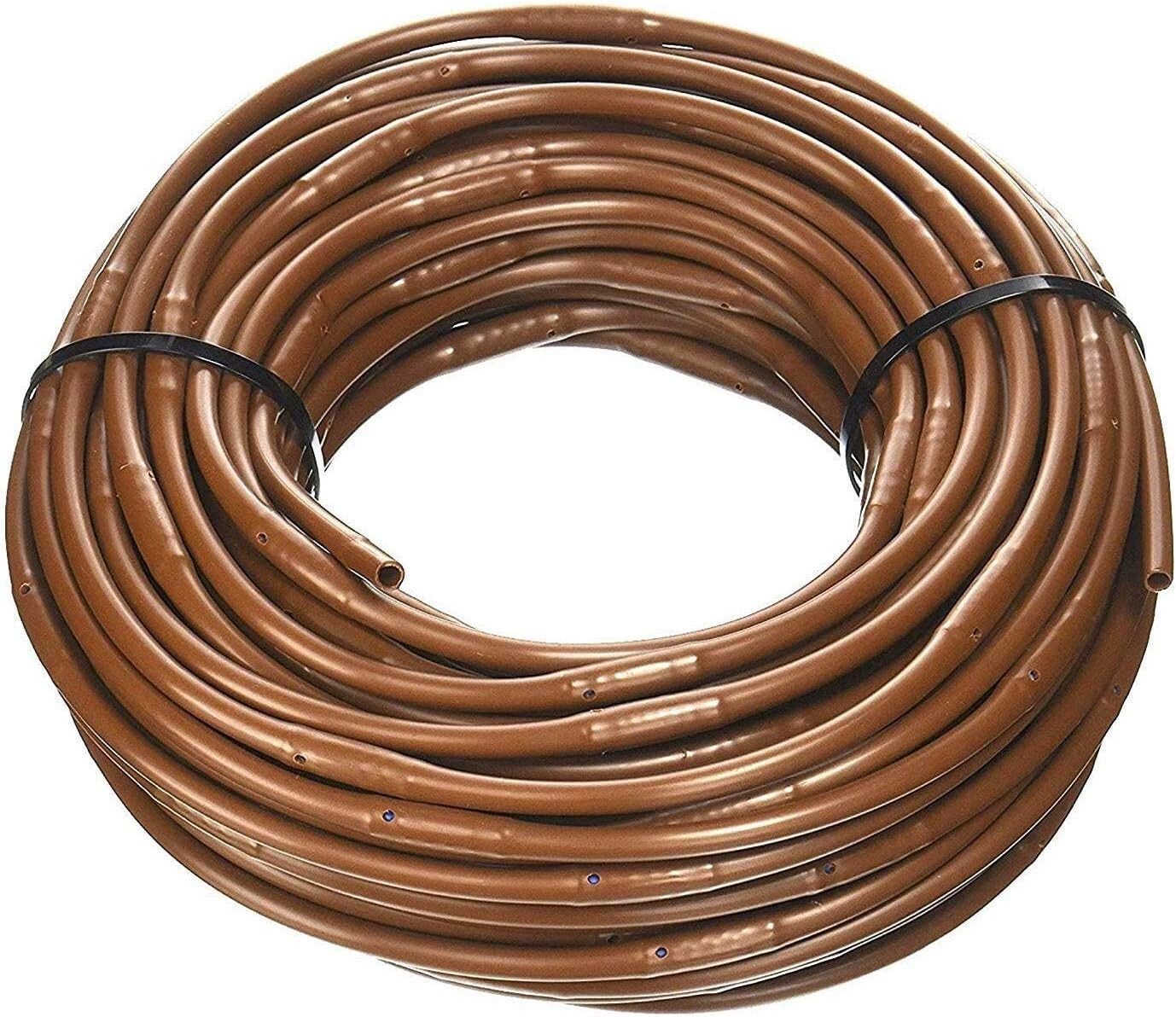 Durable 1/4-Inch Drip Irrigation Line - 500 Feet with Flow Regulated Emitters