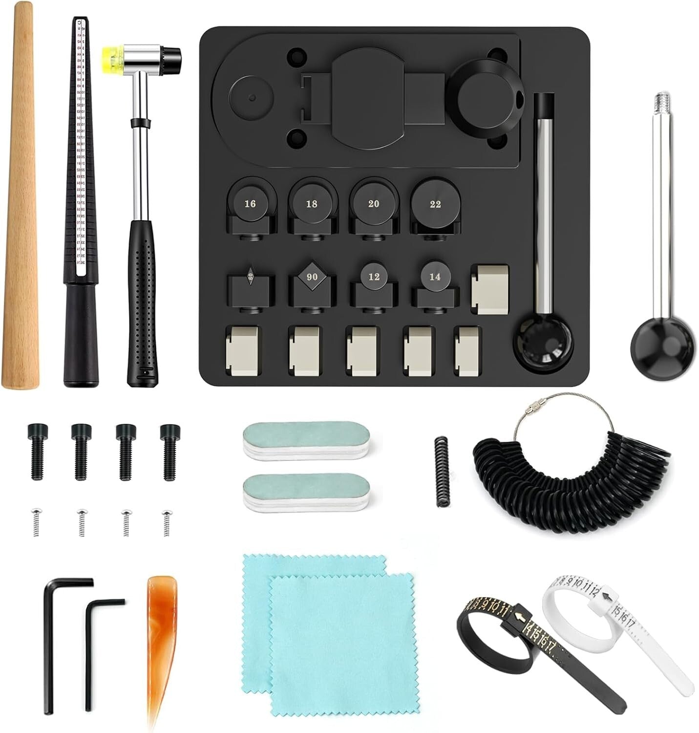 Durable Solid Steel Ring Bending Set with Nylon and Iron Dies for Custom Crafts