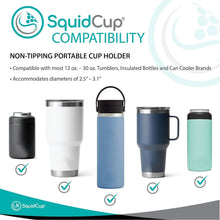 Load image into Gallery viewer, Gray/Navy Non-Tipping Cup Holder with Stabilizers for Boats &amp; RVs - 2 Pack